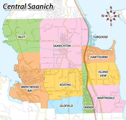 Map Of Saanich Bc Central Saanich And Saanichton Real Estate | Greater Victoria Neigbourhood  Guides