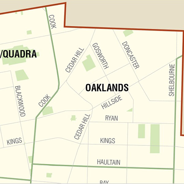 Oaklands Map